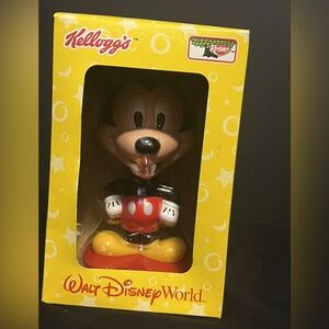 Mickey Mouse Bobble Head Disney World Kelloggs Keebler NEW OLD STOCK 2002